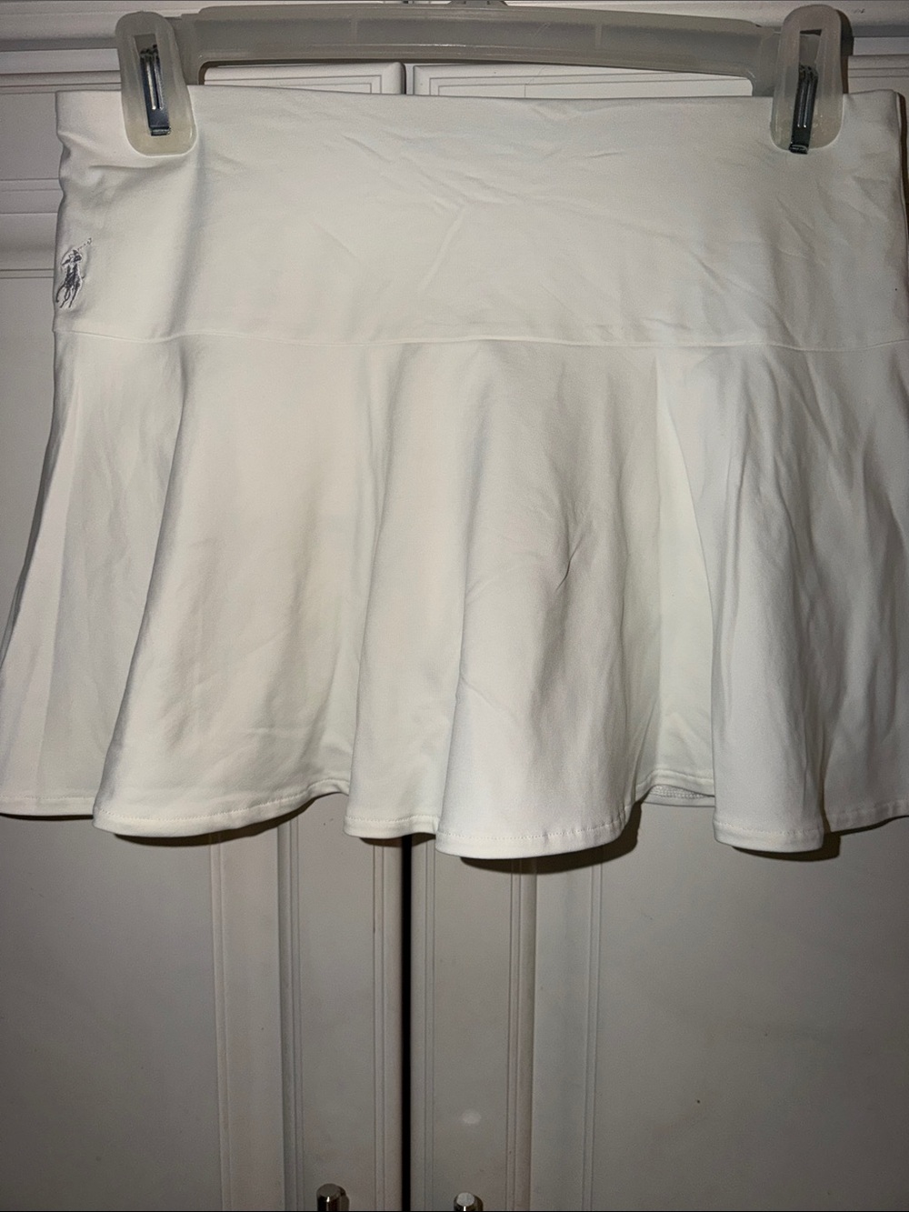 Ralph Lauren White Flared Tennis Skirt